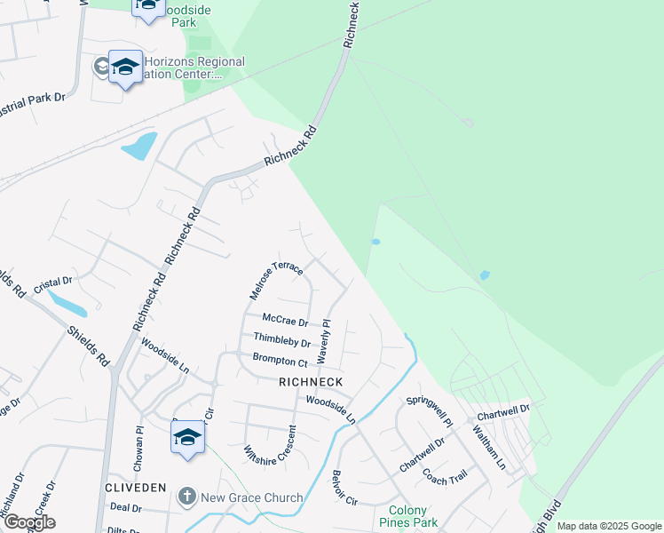 map of restaurants, bars, coffee shops, grocery stores, and more near 702 Newbury Circle in Newport News