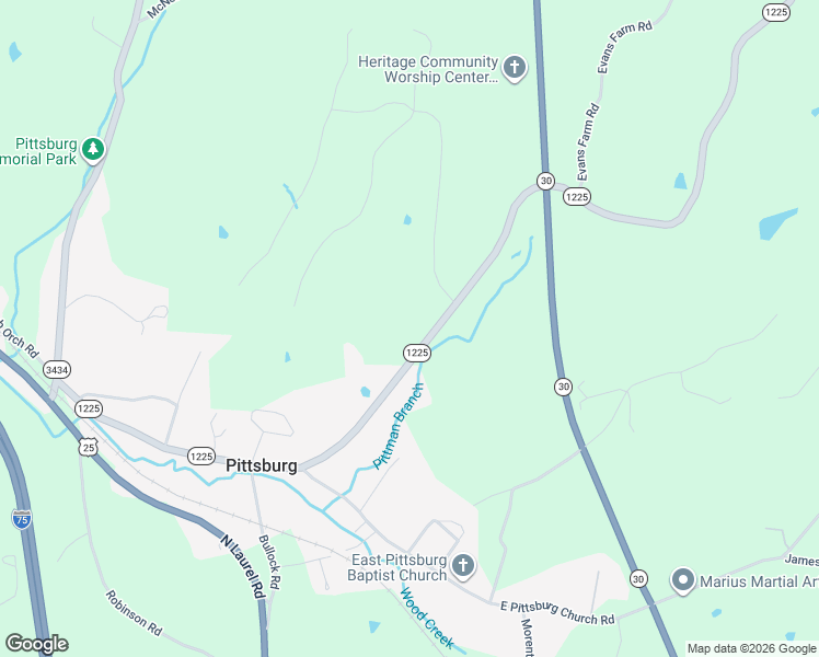 map of restaurants, bars, coffee shops, grocery stores, and more near 5460 Slate Lick Road in London