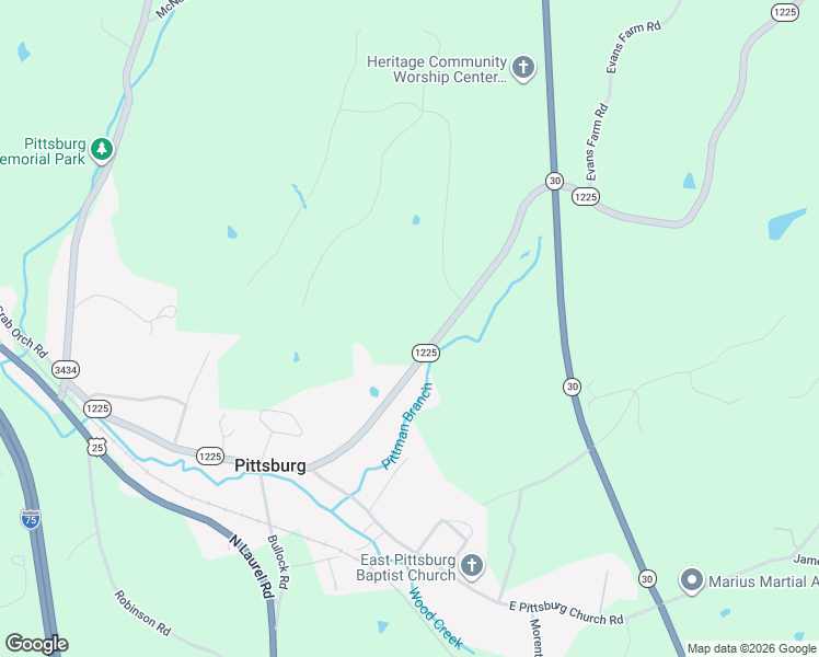 map of restaurants, bars, coffee shops, grocery stores, and more near 5460 Slate Lick Road in London