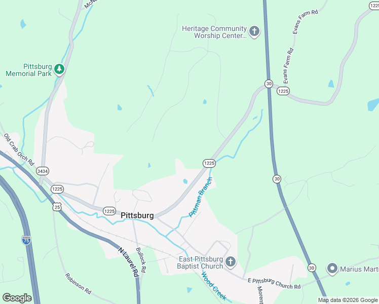 map of restaurants, bars, coffee shops, grocery stores, and more near 5460 Slate Lick Road in London