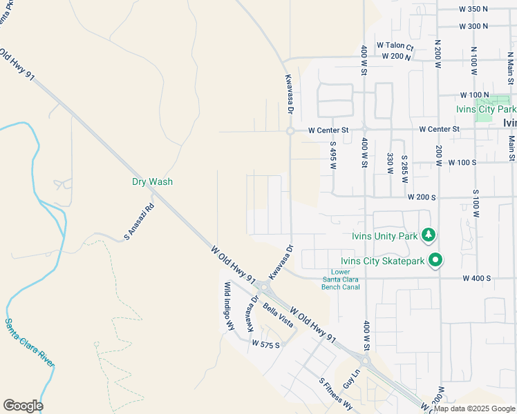 map of restaurants, bars, coffee shops, grocery stores, and more near 149 South 700 West in Ivins