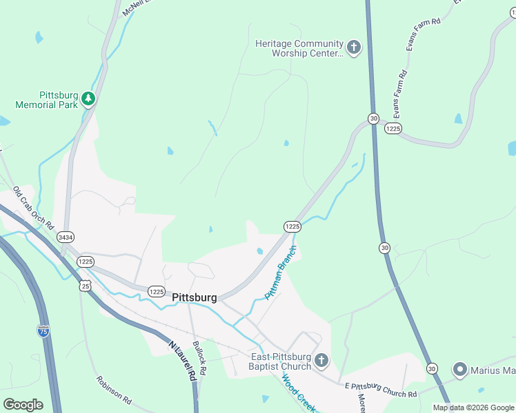 map of restaurants, bars, coffee shops, grocery stores, and more near 5460 Slate Lick Road in London