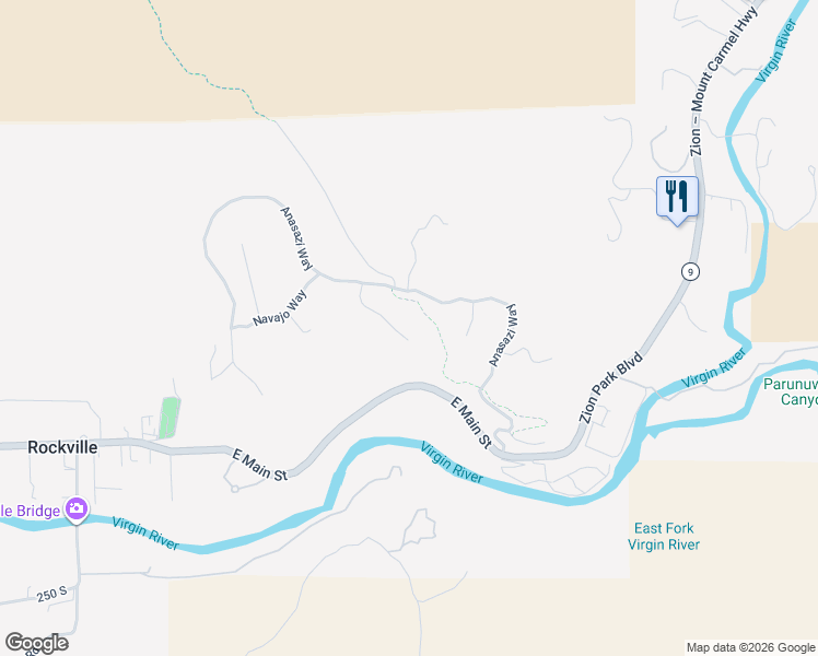 map of restaurants, bars, coffee shops, grocery stores, and more near 2905 Zuni Circle in Springdale