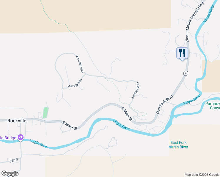 map of restaurants, bars, coffee shops, grocery stores, and more near 2907 Zuni Circle in Springdale