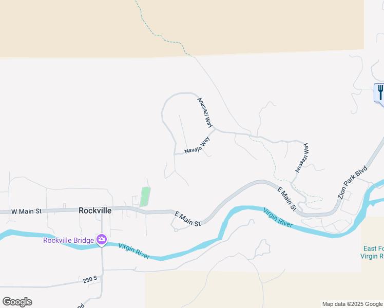 map of restaurants, bars, coffee shops, grocery stores, and more near 3007 Navajo Way in Springdale