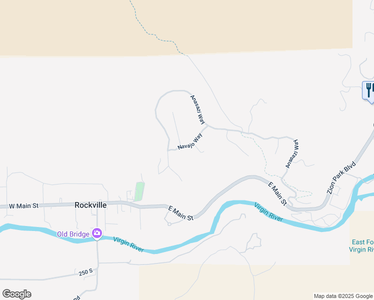 map of restaurants, bars, coffee shops, grocery stores, and more near 3007 Navajo Way in Springdale