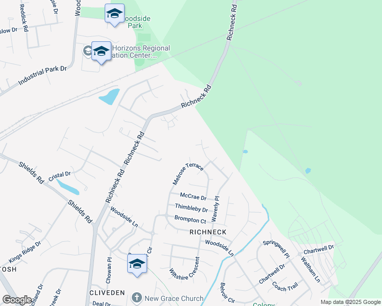 map of restaurants, bars, coffee shops, grocery stores, and more near 810 Brandsby Court in Newport News
