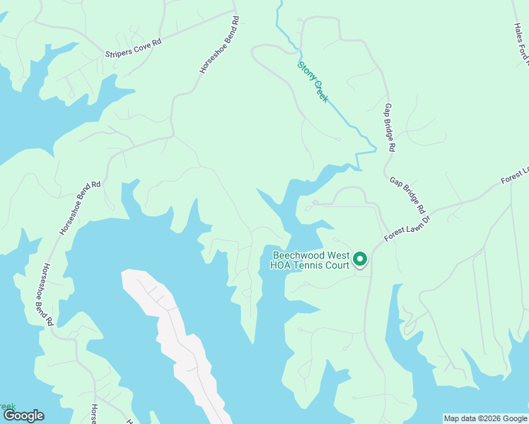 map of restaurants, bars, coffee shops, grocery stores, and more near 5400 Horseshoe Bend Road in Goodview