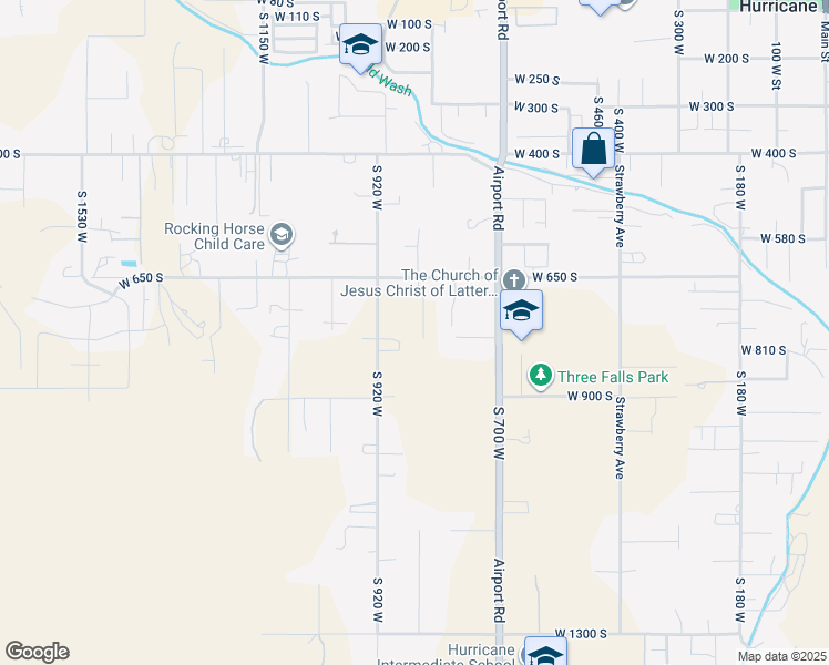 map of restaurants, bars, coffee shops, grocery stores, and more near 788 South 840 West in Hurricane