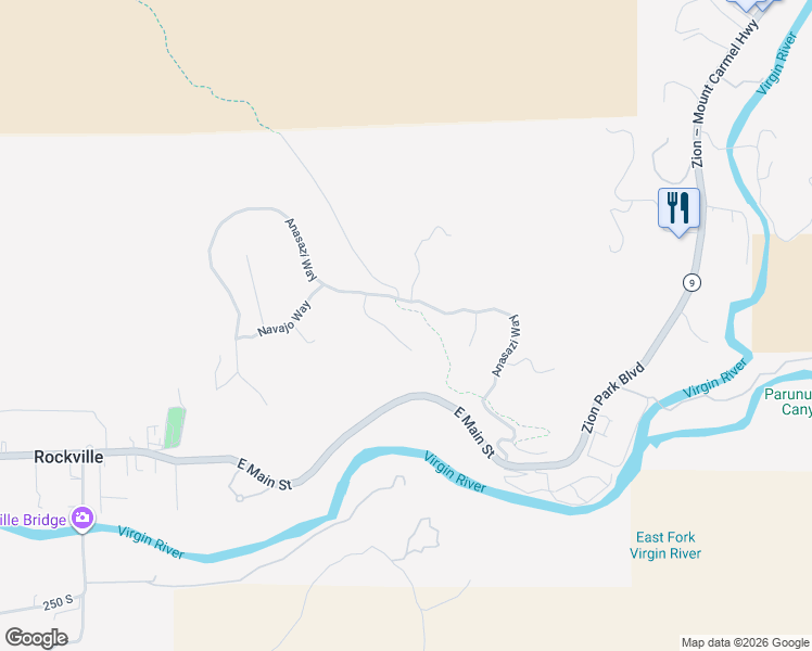 map of restaurants, bars, coffee shops, grocery stores, and more near 2905 Zuni Circle in Springdale