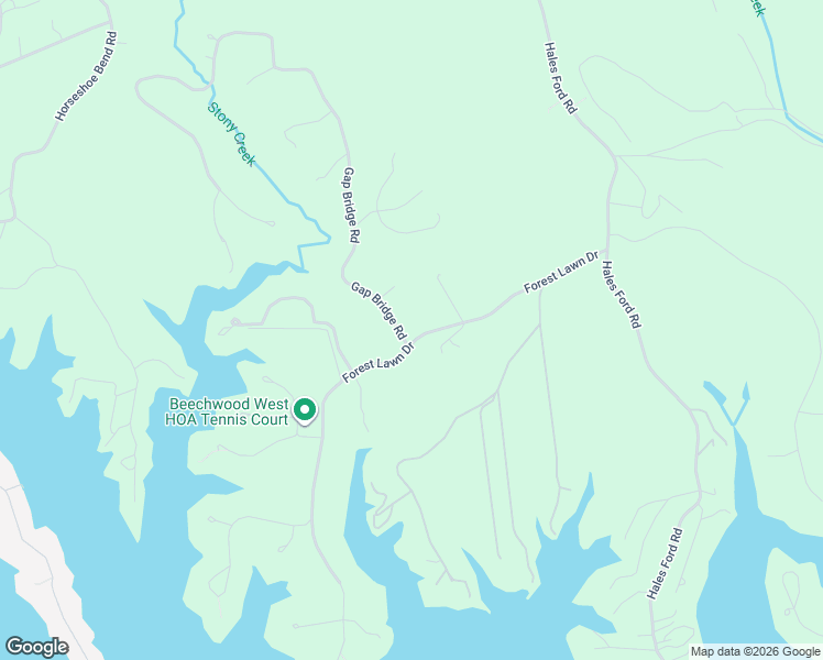 map of restaurants, bars, coffee shops, grocery stores, and more near 101 Gap Bridge Road in Moneta