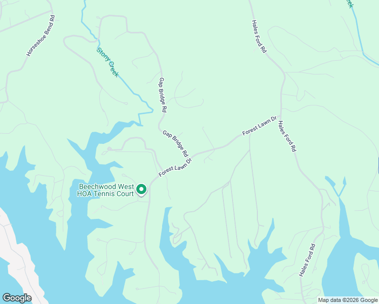 map of restaurants, bars, coffee shops, grocery stores, and more near 101 Gap Bridge Road in Moneta