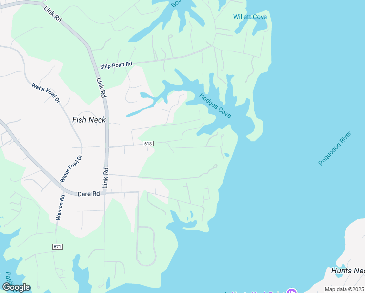 map of restaurants, bars, coffee shops, grocery stores, and more near 309 Hodges Cove Road in Yorktown
