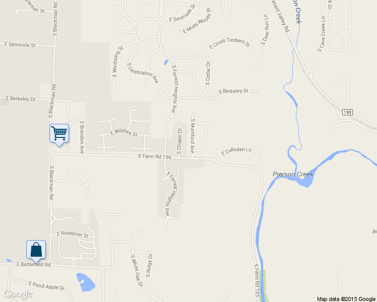 map of restaurants, bars, coffee shops, grocery stores, and more near 2573 South Mumford Avenue in Springfield