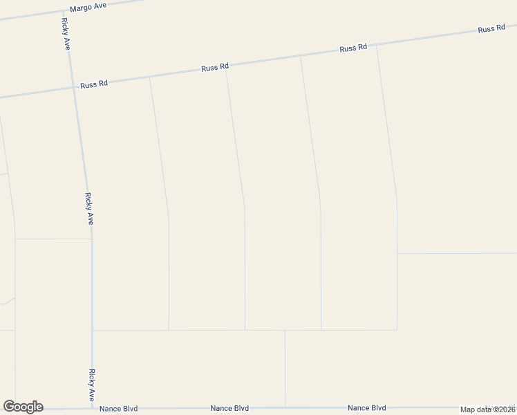 map of restaurants, bars, coffee shops, grocery stores, and more near Russ Road in Sanford