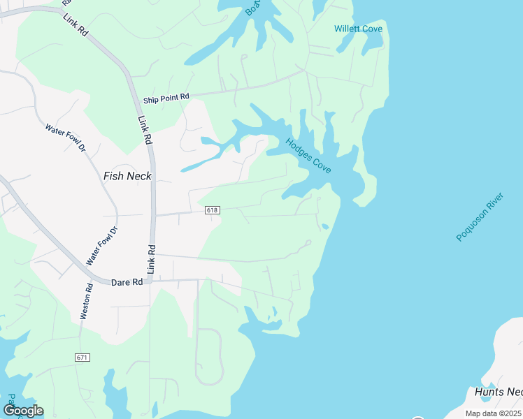 map of restaurants, bars, coffee shops, grocery stores, and more near 309 Hodges Cove Road in Yorktown