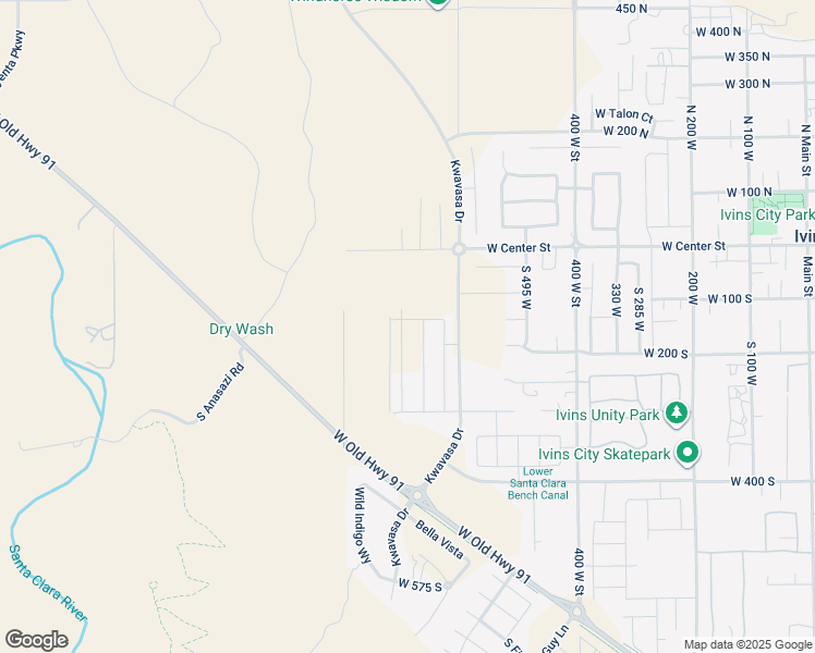 map of restaurants, bars, coffee shops, grocery stores, and more near 149 South 700 West in Ivins