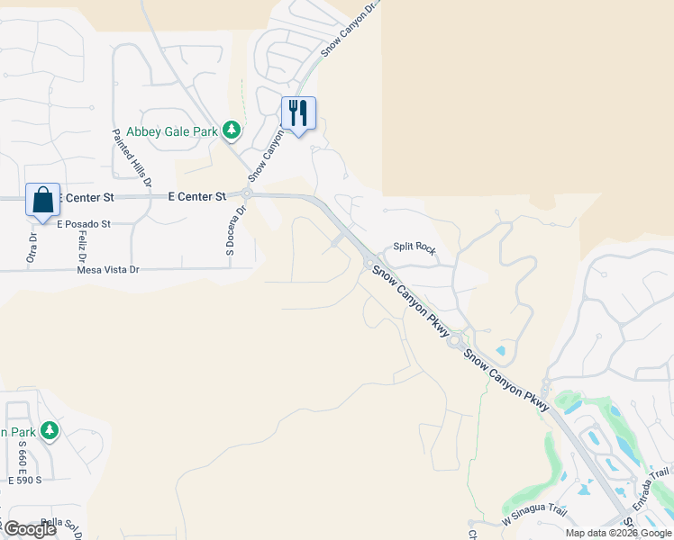 map of restaurants, bars, coffee shops, grocery stores, and more near in Ivins