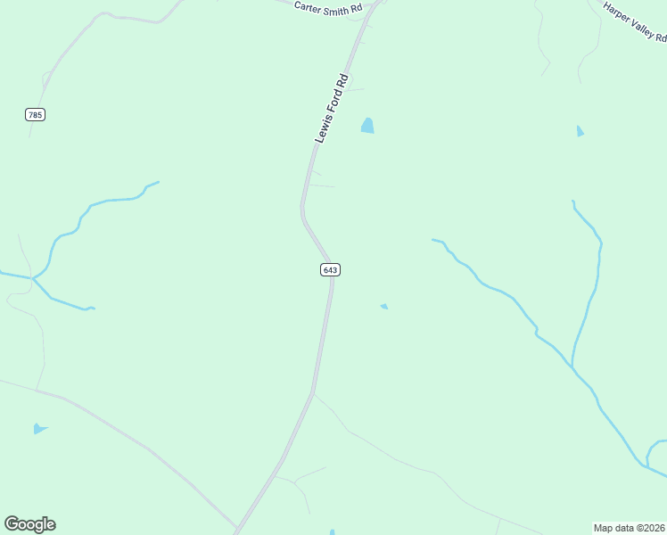 map of restaurants, bars, coffee shops, grocery stores, and more near 1861 Lewis Ford Road in Brookneal