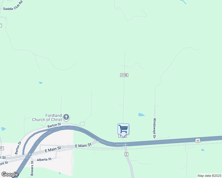map of restaurants, bars, coffee shops, grocery stores, and more near 459 Rose Petal Lane in Fordland