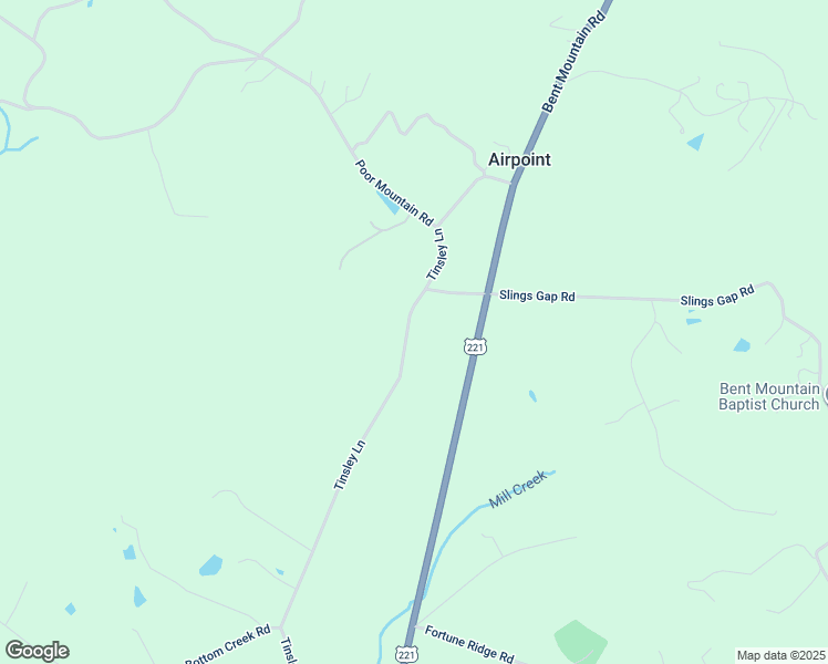 map of restaurants, bars, coffee shops, grocery stores, and more near 9744 Tinsley Lane in Bent Mountain