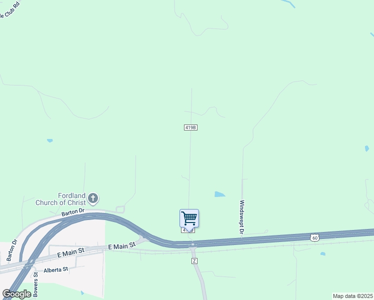 map of restaurants, bars, coffee shops, grocery stores, and more near 459 Rose Petal Lane in Fordland