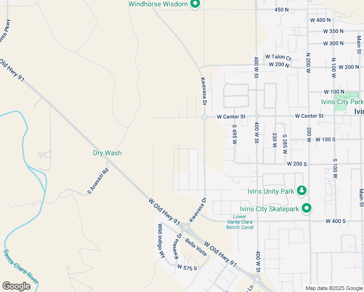 map of restaurants, bars, coffee shops, grocery stores, and more near 686 West 130 South in Ivins