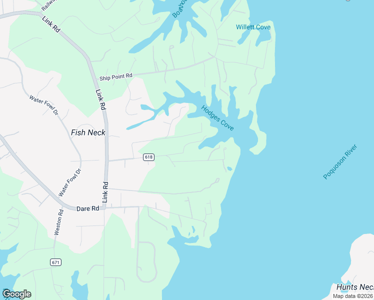 map of restaurants, bars, coffee shops, grocery stores, and more near 307 Hodges Cove Road in Yorktown