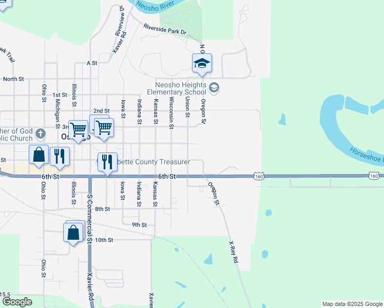 map of restaurants, bars, coffee shops, grocery stores, and more near 100-198 4th Street in Oswego