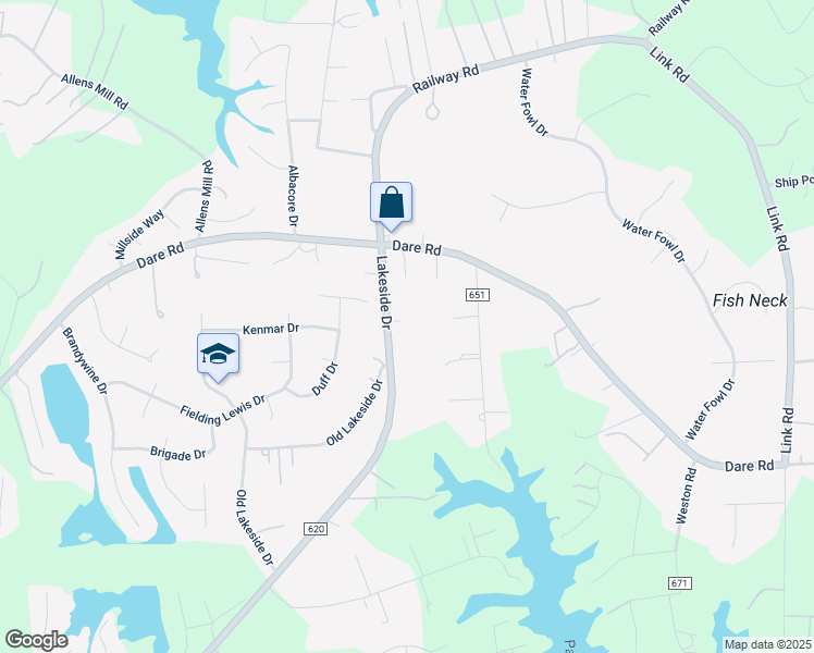 map of restaurants, bars, coffee shops, grocery stores, and more near 2112 Lakeside Dr in Yorktown