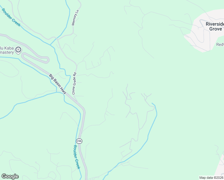 map of restaurants, bars, coffee shops, grocery stores, and more near 411 Midway Ranch Road in Boulder Creek