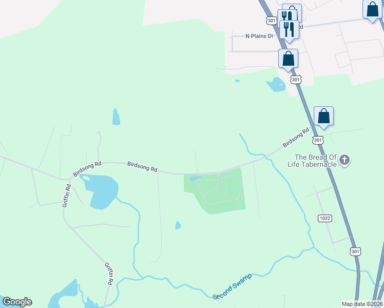 map of restaurants, bars, coffee shops, grocery stores, and more near 1816 Birdsong Road in Petersburg