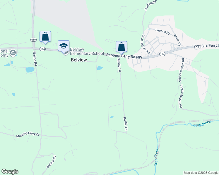 map of restaurants, bars, coffee shops, grocery stores, and more near 214 Victoria Lane in Radford