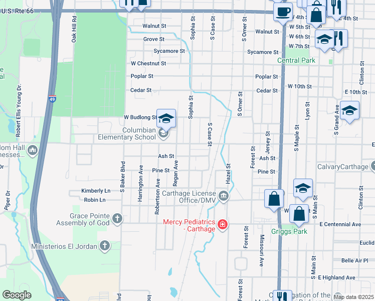 1209 Sophia Street, Carthage MO Walk Score