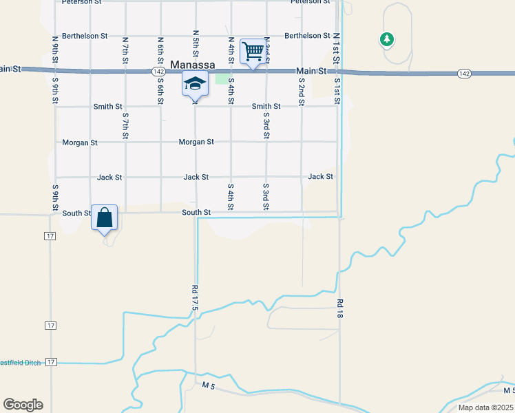 map of restaurants, bars, coffee shops, grocery stores, and more near 419 South 3rd Street in La Jara