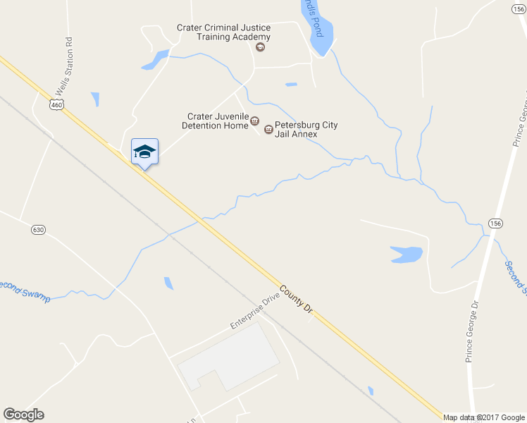 map of restaurants, bars, coffee shops, grocery stores, and more near 6418 County Drive in Disputanta