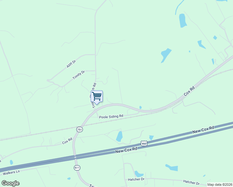 map of restaurants, bars, coffee shops, grocery stores, and more near 12512 State Route 751 in Church Road