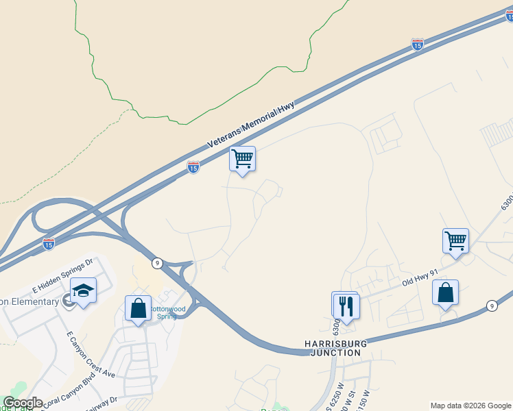 map of restaurants, bars, coffee shops, grocery stores, and more near in Hurricane