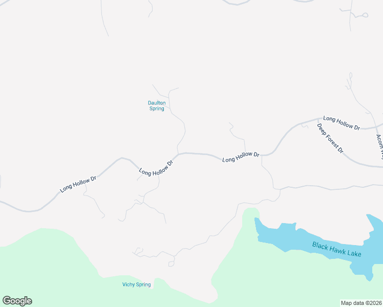 map of restaurants, bars, coffee shops, grocery stores, and more near Long Hollow Drive in Yosemite Lakes