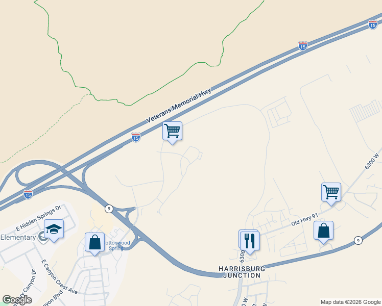 map of restaurants, bars, coffee shops, grocery stores, and more near in Hurricane