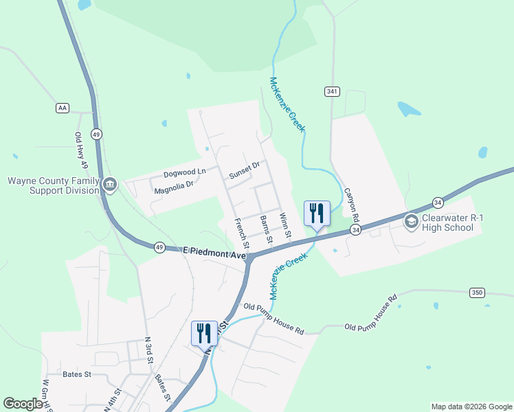 map of restaurants, bars, coffee shops, grocery stores, and more near 1837 Barns Street in Piedmont