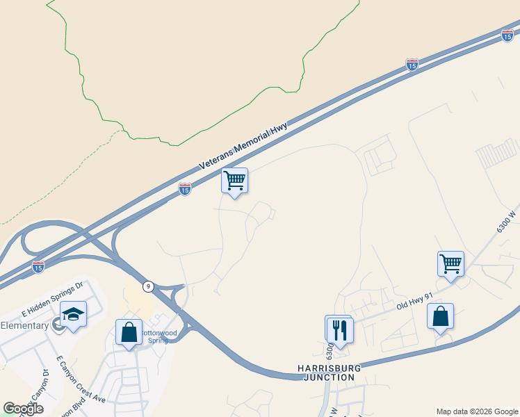 map of restaurants, bars, coffee shops, grocery stores, and more near in Hurricane
