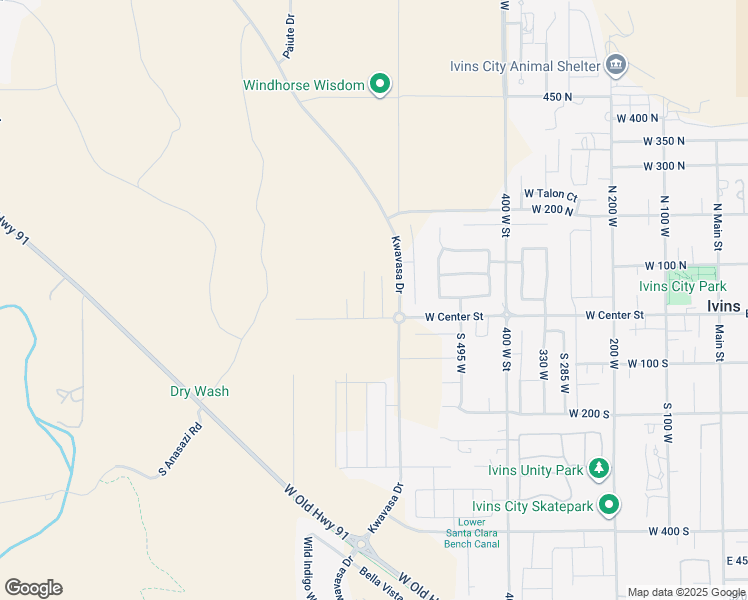 map of restaurants, bars, coffee shops, grocery stores, and more near 33 North 640 West in Ivins