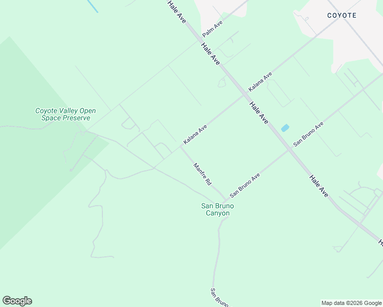 map of restaurants, bars, coffee shops, grocery stores, and more near 390 Kalana Avenue in Morgan Hill