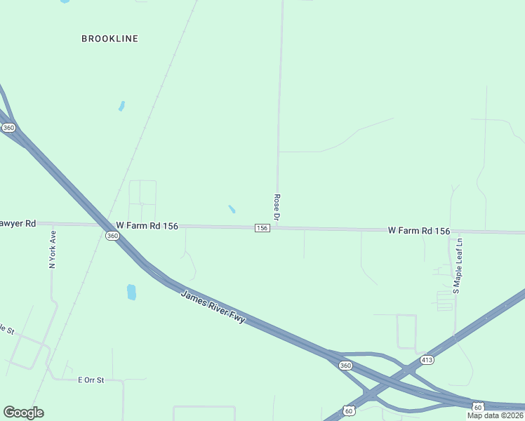 map of restaurants, bars, coffee shops, grocery stores, and more near 5937 West Farm Road 156 in Springfield
