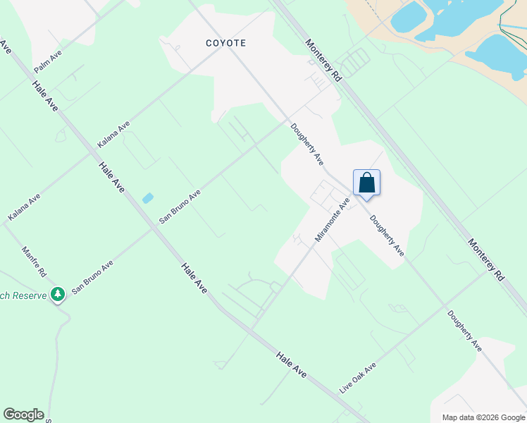 map of restaurants, bars, coffee shops, grocery stores, and more near 623 San Bruno Avenue in Morgan Hill