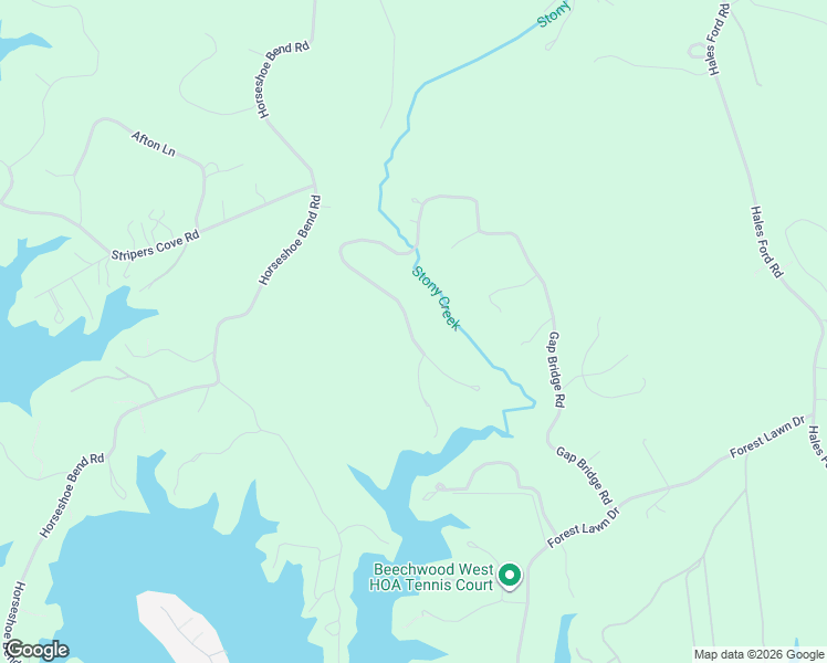 map of restaurants, bars, coffee shops, grocery stores, and more near 809 Gap Bridge Road in Moneta