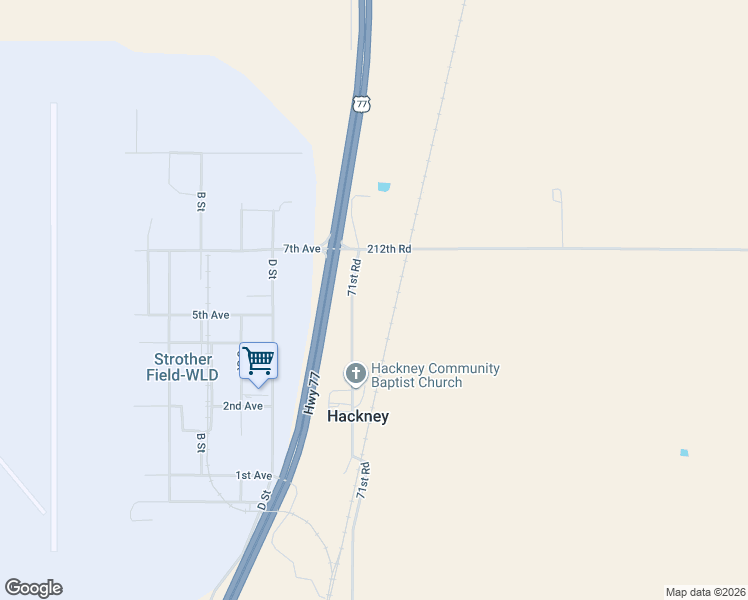 map of restaurants, bars, coffee shops, grocery stores, and more near 22046 71st Road in Winfield