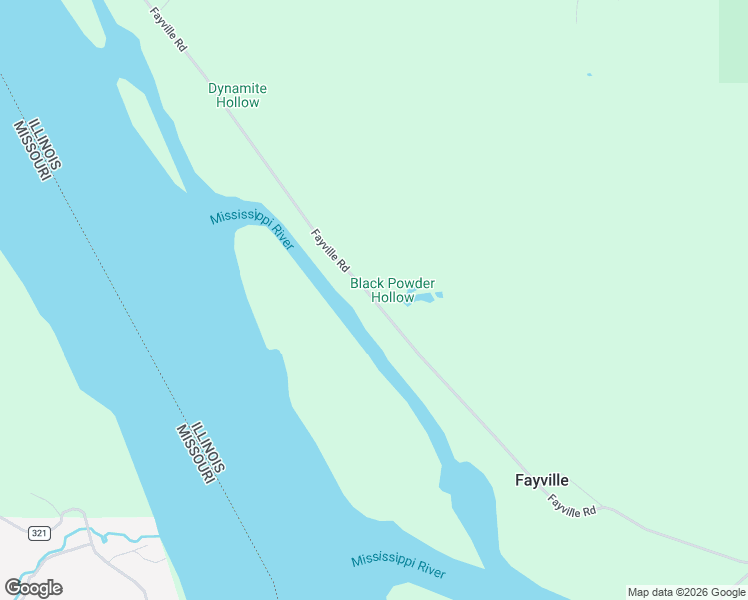 map of restaurants, bars, coffee shops, grocery stores, and more near Fayville Road in Thebes