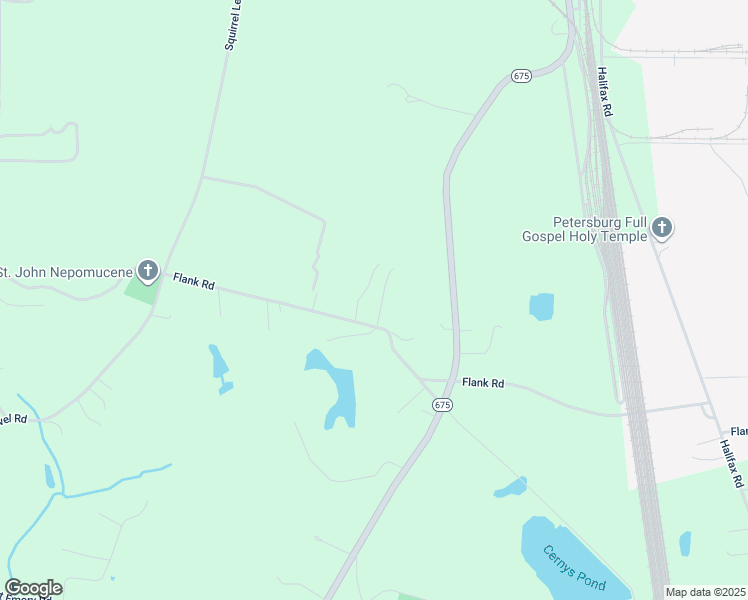 map of restaurants, bars, coffee shops, grocery stores, and more near 27510 Flank Road in Petersburg